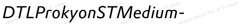 DTLProkyonSTMedium字体转换