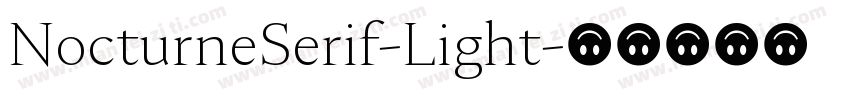 NocturneSerif-Light字体转换