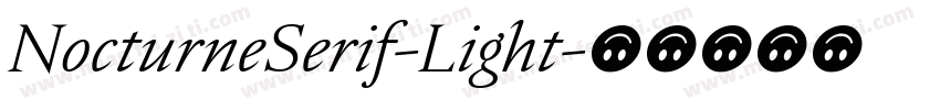 NocturneSerif-Light字体转换