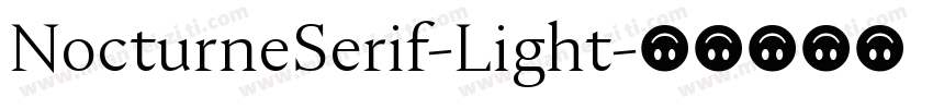 NocturneSerif-Light字体转换