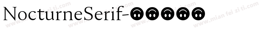 NocturneSerif字体转换