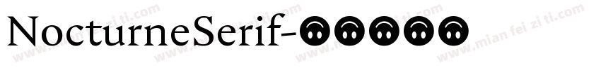 NocturneSerif字体转换