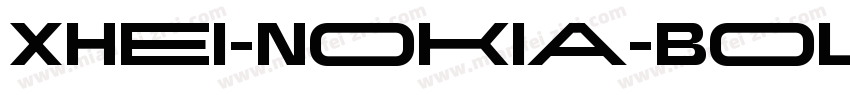 XHei-Nokia-Bold字体转换