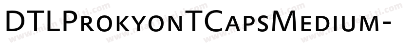 DTLProkyonTCapsMedium字体转换