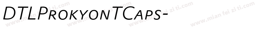 DTLProkyonTCaps字体转换