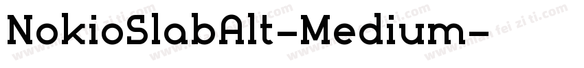 NokioSlabAlt-Medium字体转换