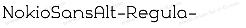 NokioSansAlt-Regula字体转换