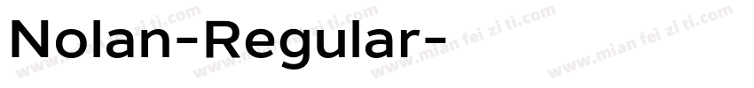 Nolan-Regular字体转换