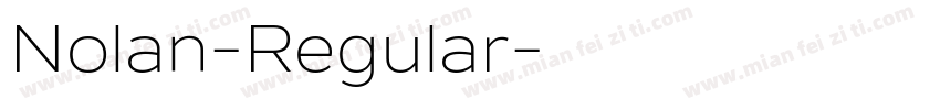 Nolan-Regular字体转换