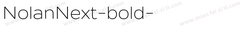 NolanNext-bold字体转换