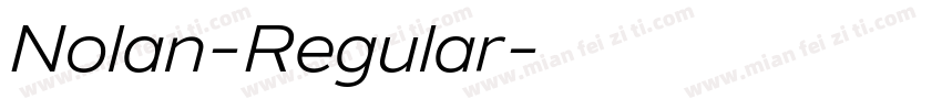Nolan-Regular字体转换