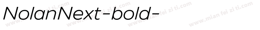 NolanNext-bold字体转换