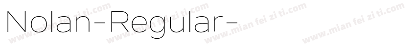 Nolan-Regular字体转换