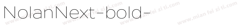 NolanNext-bold字体转换