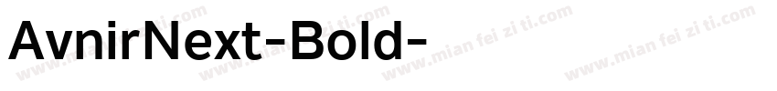 AvnirNext-Bold字体转换