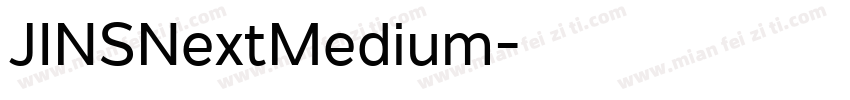 JINSNextMedium字体转换