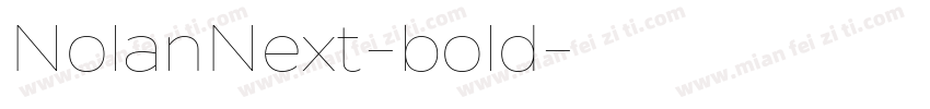 NolanNext-bold字体转换