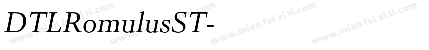 DTLRomulusST字体转换