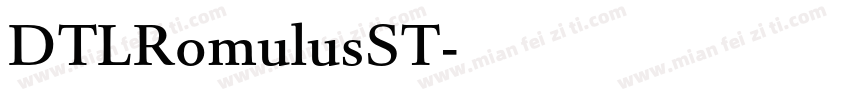 DTLRomulusST字体转换