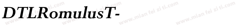 DTLRomulusT字体转换