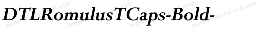 DTLRomulusTCaps-Bold字体转换