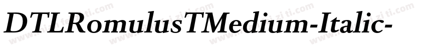 DTLRomulusTMedium-Italic字体转换