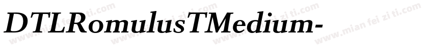 DTLRomulusTMedium字体转换