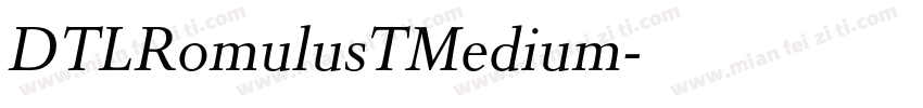 DTLRomulusTMedium字体转换
