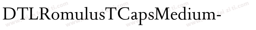 DTLRomulusTCapsMedium字体转换
