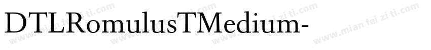 DTLRomulusTMedium字体转换