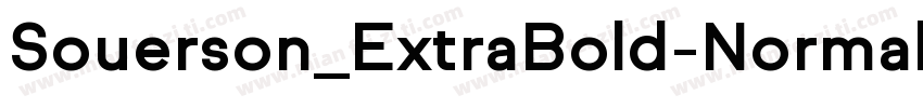 Souerson_ExtraBold-Normal字体转换