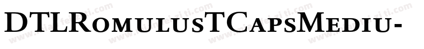 DTLRomulusTCapsMediu字体转换
