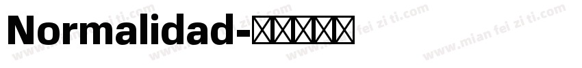 Normalidad字体转换