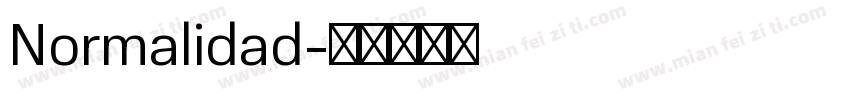 Normalidad字体转换