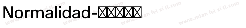 Normalidad字体转换
