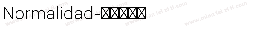 Normalidad字体转换