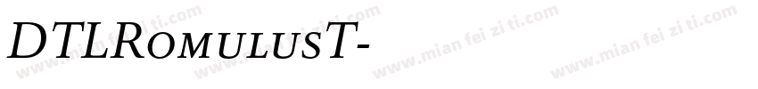 DTLRomulusT字体转换