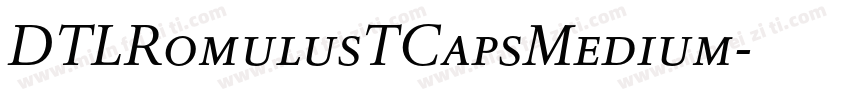 DTLRomulusTCapsMedium字体转换
