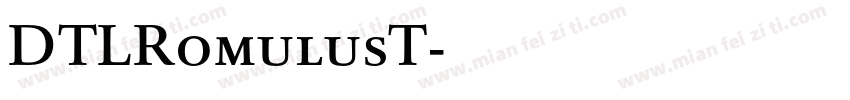 DTLRomulusT字体转换