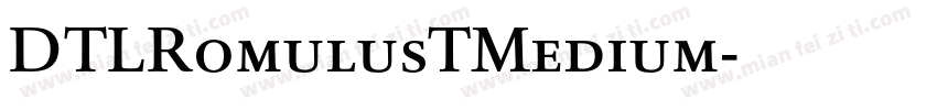 DTLRomulusTMedium字体转换