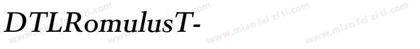 DTLRomulusT字体转换
