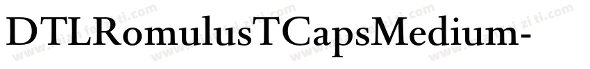 DTLRomulusTCapsMedium字体转换