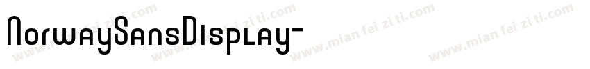 NorwaySansDisplay字体转换