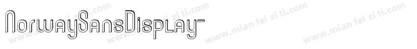 NorwaySansDisplay字体转换
