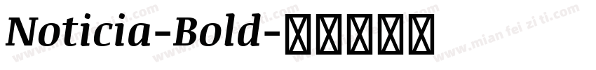 Noticia-Bold字体转换