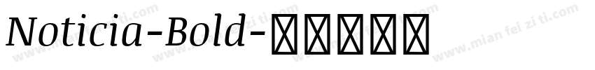 Noticia-Bold字体转换