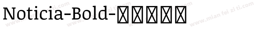 Noticia-Bold字体转换