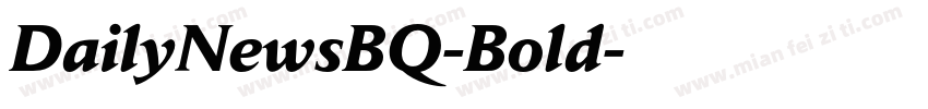 DailyNewsBQ-Bold字体转换