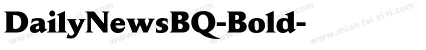 DailyNewsBQ-Bold字体转换