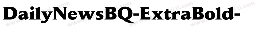 DailyNewsBQ-ExtraBold字体转换